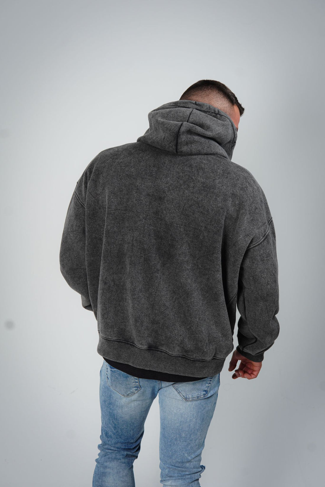 Washed Black Ziphoodie