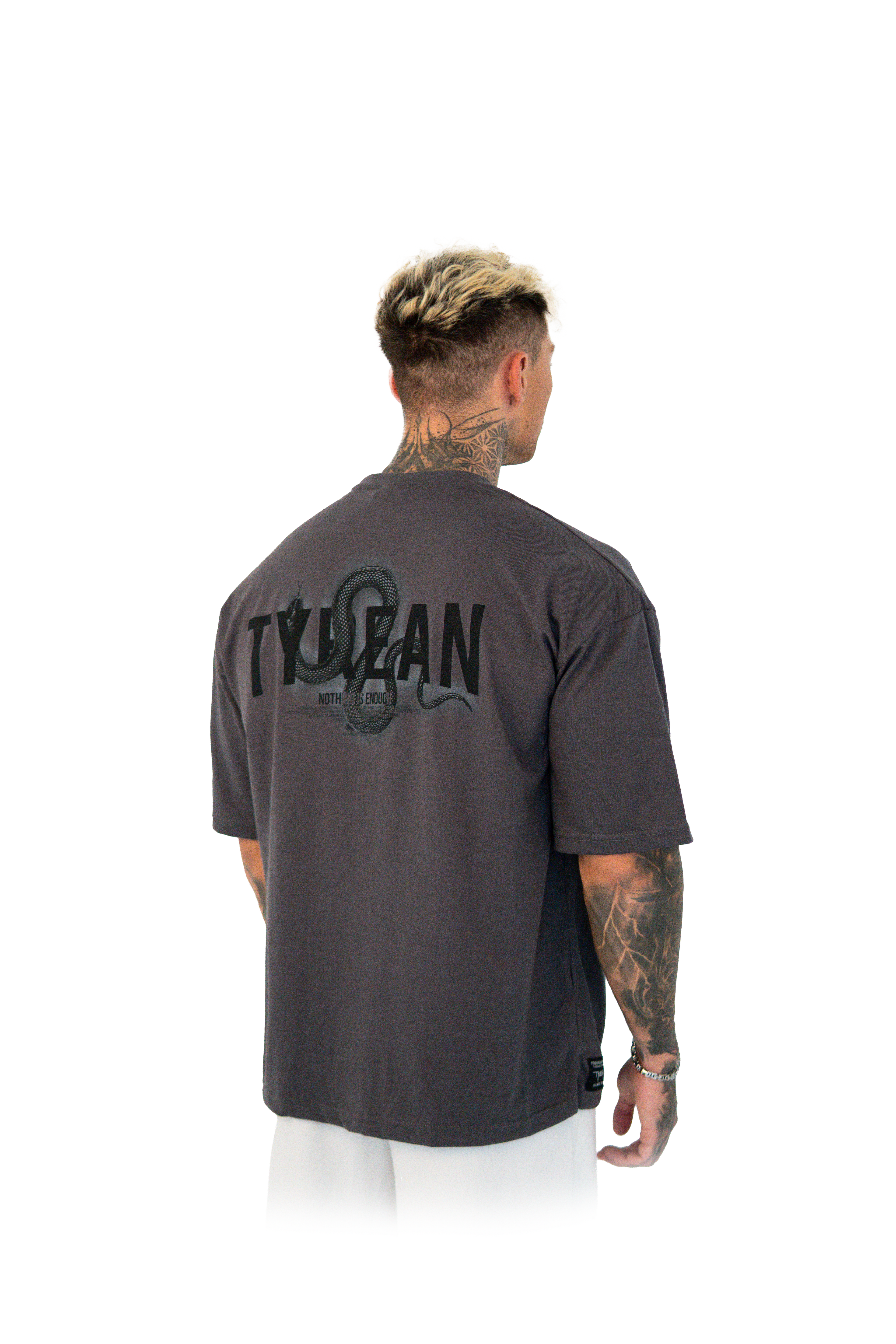 Black Snake Grey Shirt