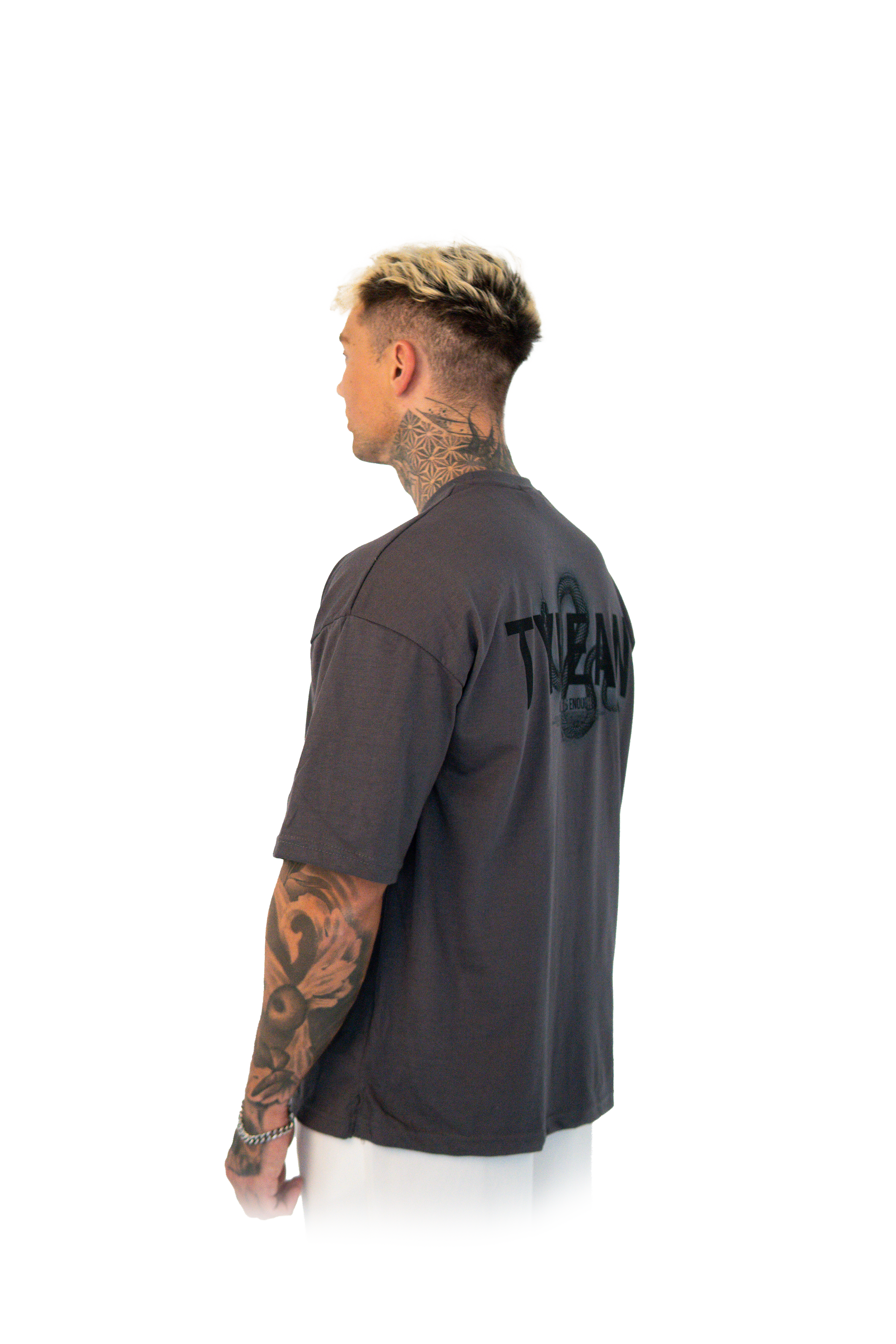 Black Snake Grey Shirt