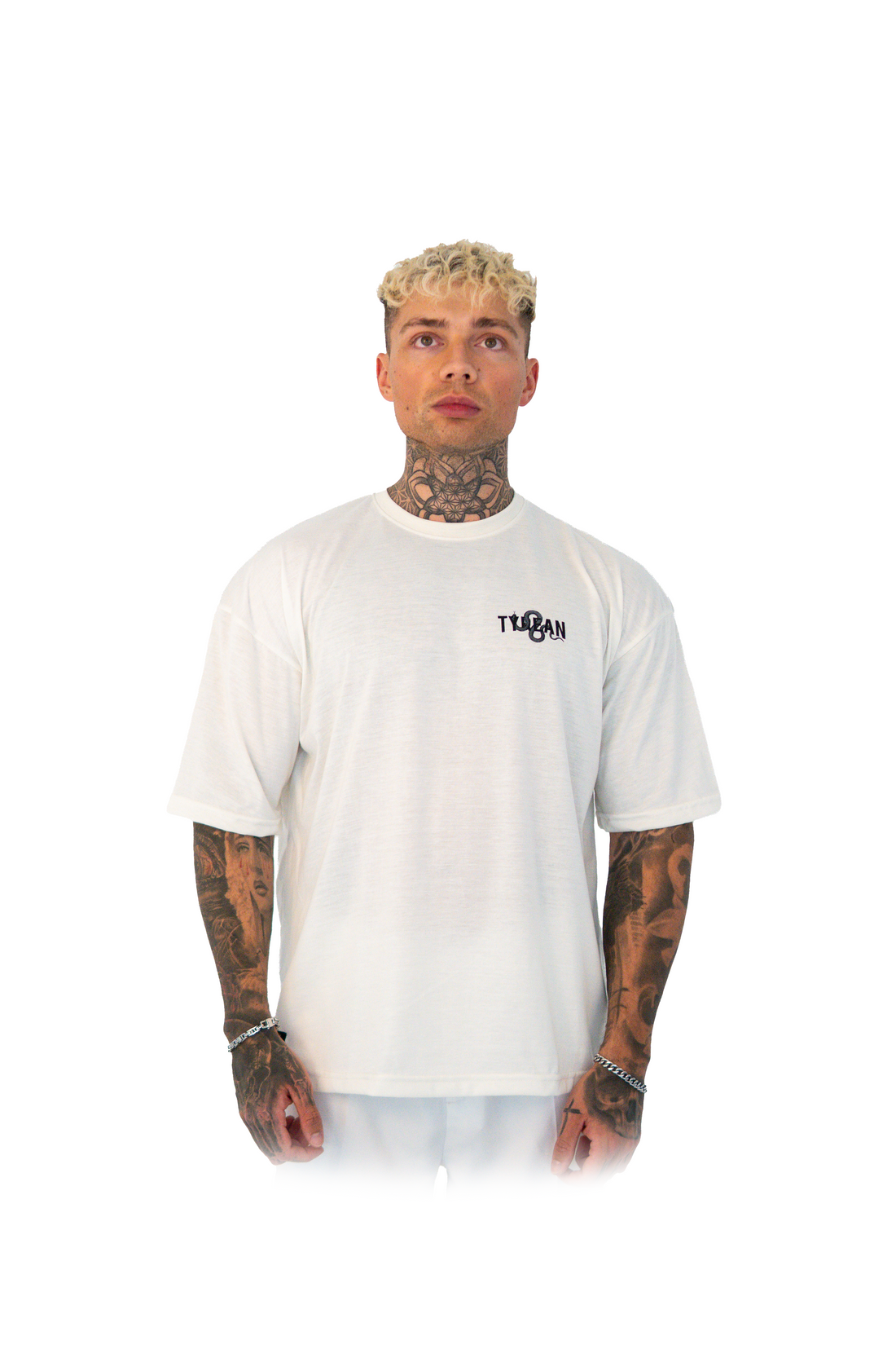 Black Snake White Shirt