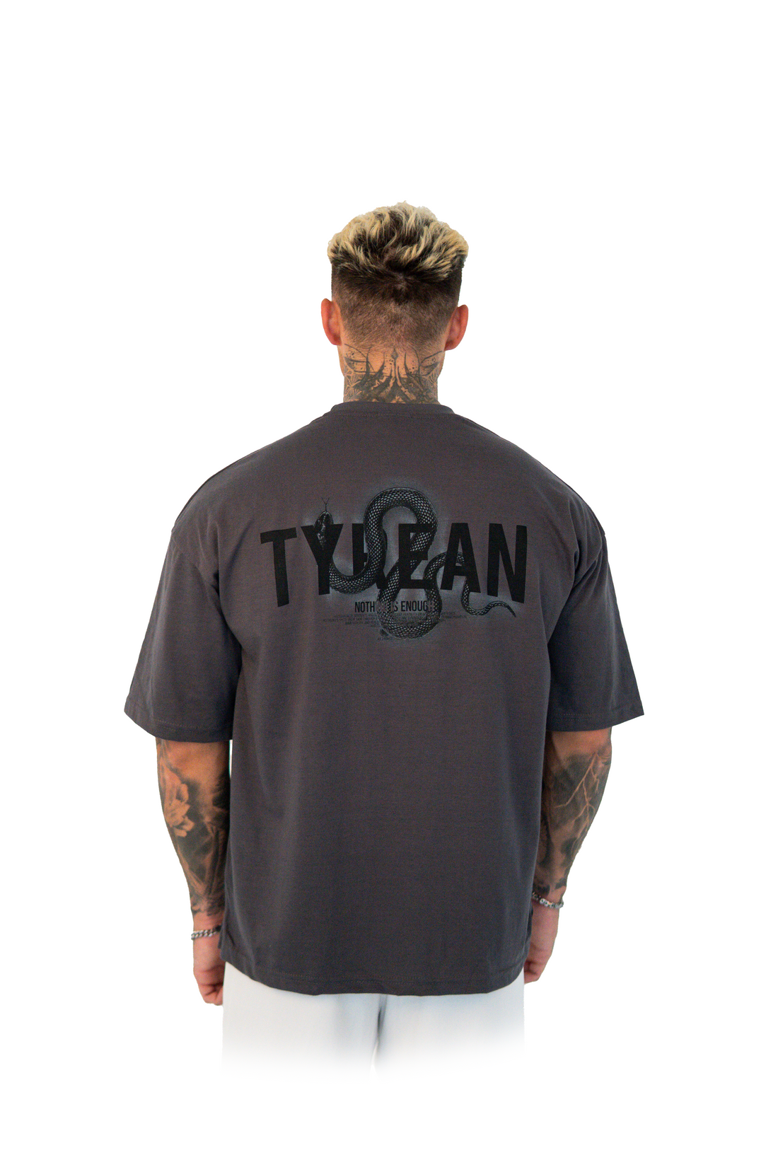 Black Snake Grey Shirt