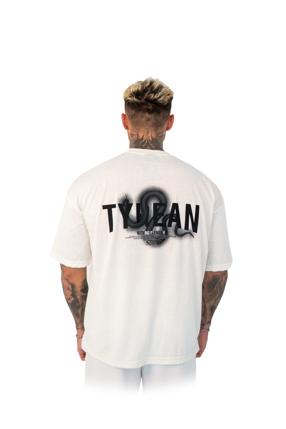 Black Snake White Shirt